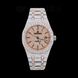 Rosette Royal Oak Rose Diamond Watch 14K Gold VVS 29 Carat 41mm