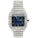 Santos De Cartier Diamond Watch 40mm Stainless Steel