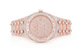 AUDEMARS PIGUET ROYAL OAK 41MM 18K ROSE GOLD - FULLY ICED OUT