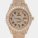 Rolex Customised Diamond 18K Yellow Gold Day-Date 228238 Automatic Men's Wristwatch 36mm