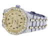 Audemars Piguet Royal Oak 18K/Steel 37MM Diamond Watch 32.75 Ct